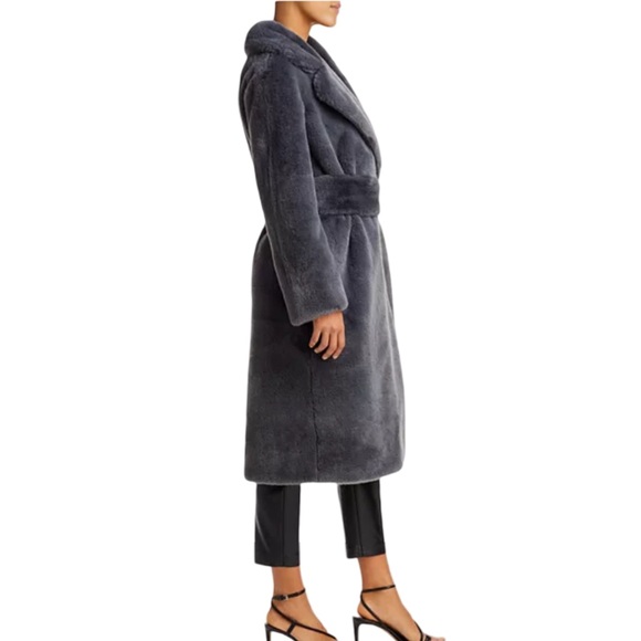 🩷VALENTINE’S DAY SPECIAL🩷 Proenza Schouler White Label Belted Faux Fur Coat - Picture 4 of 14